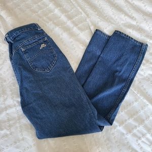 Vintage Chic 1970s 1980s High Waisted Jeans